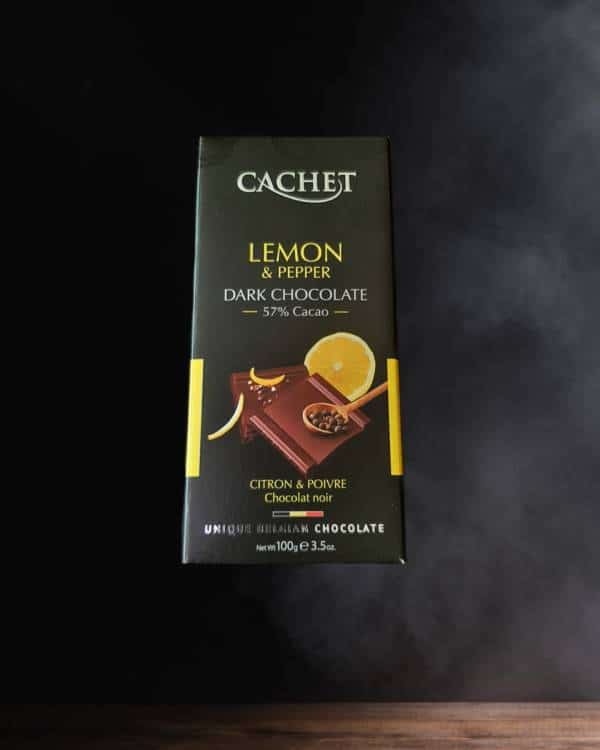 Chocolate 57% cacao con limón y pimienta - Alcacén de Liñares